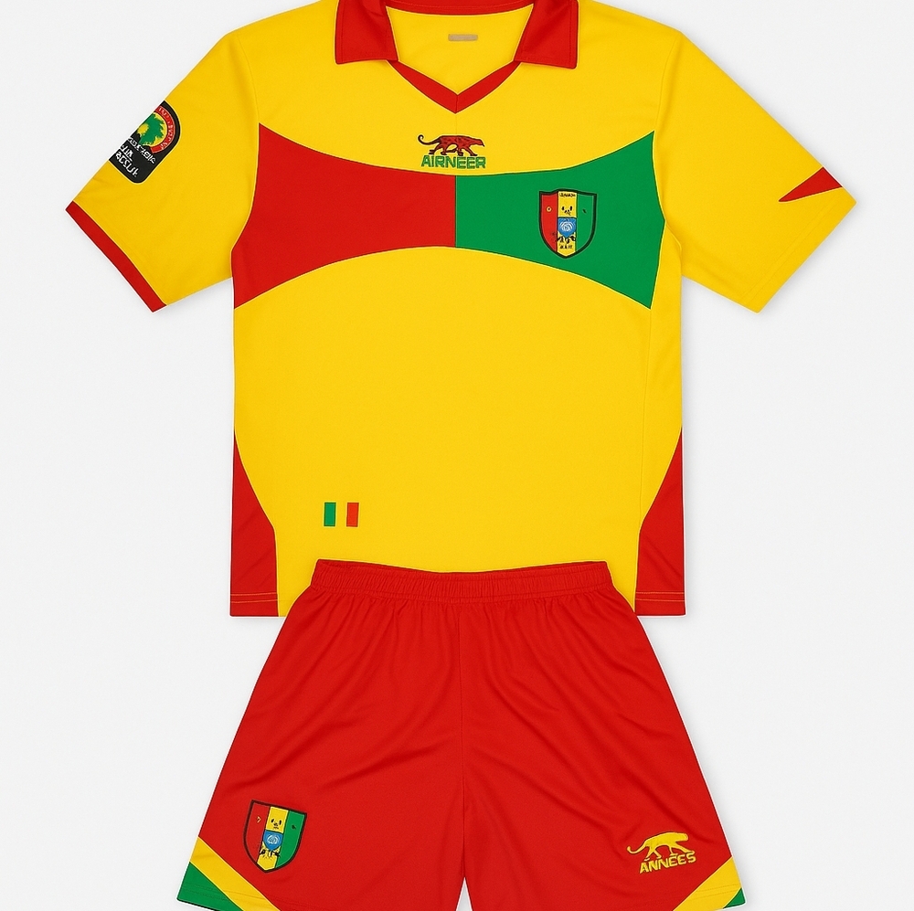 Colorful Soccer Jersey and Shorts Set
